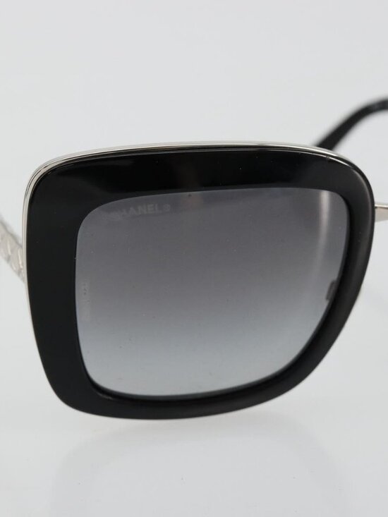 CHANEL Sunglasses plastic Black CC Auth BA13441M main image 7